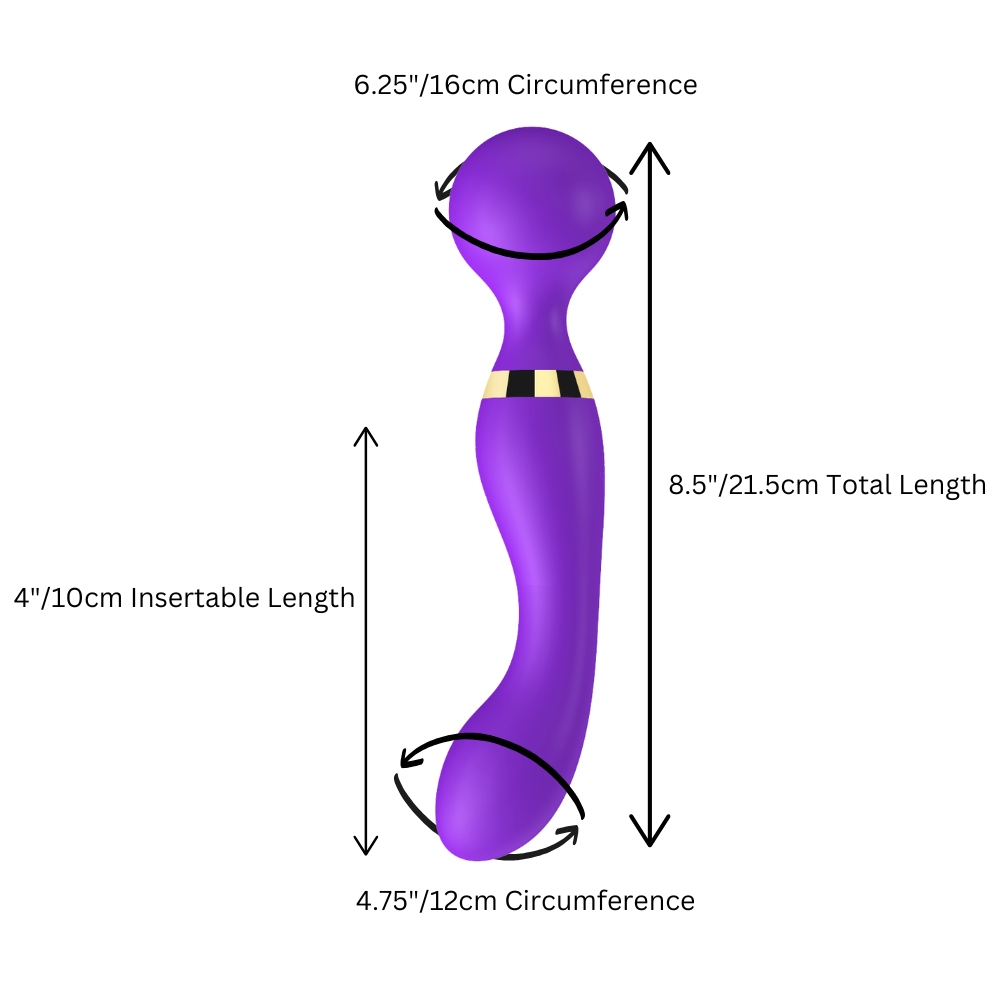 Vibrator wand cu vibrație duală Loving Joy - imagine 10