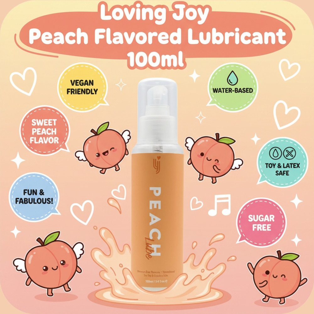 Lubrifiant aromat cu piersică 100ml Loving Joy - imagine 3