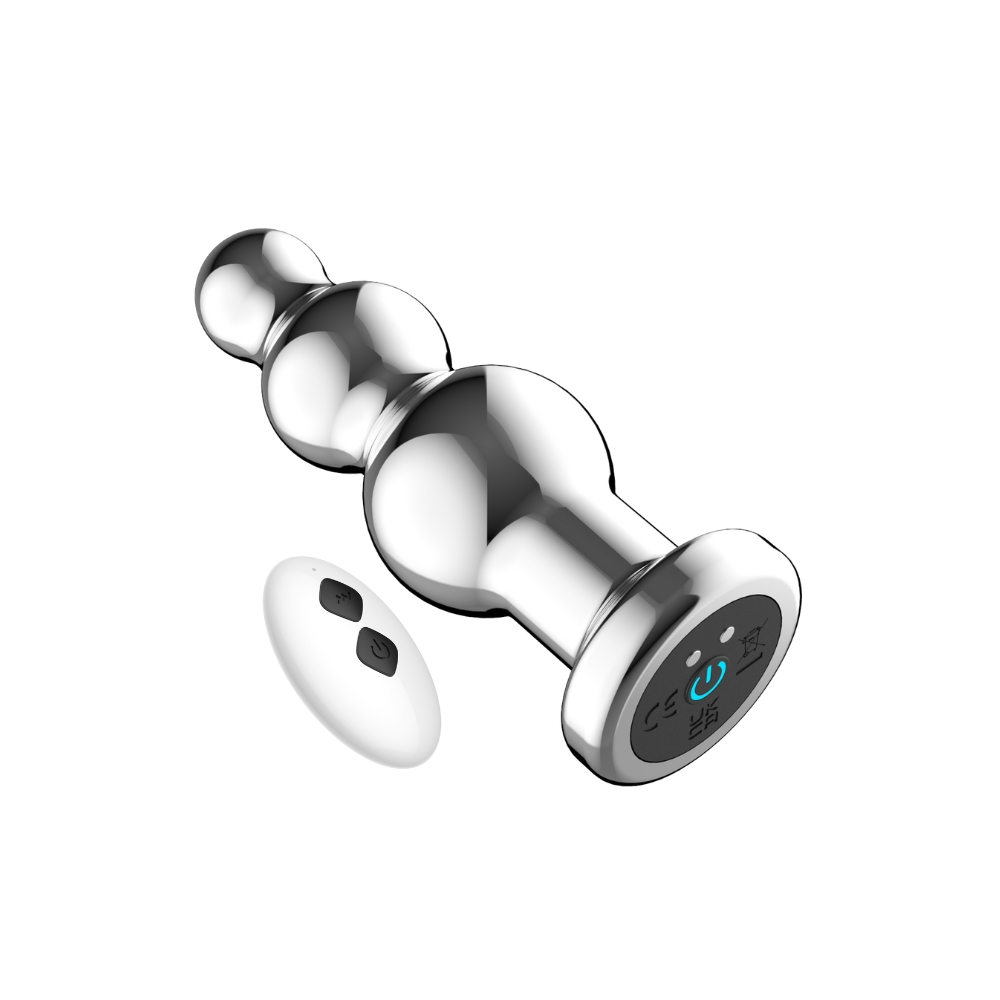 Bile anale metalice vibratoare cu telecomandă Toosh - imagine 2