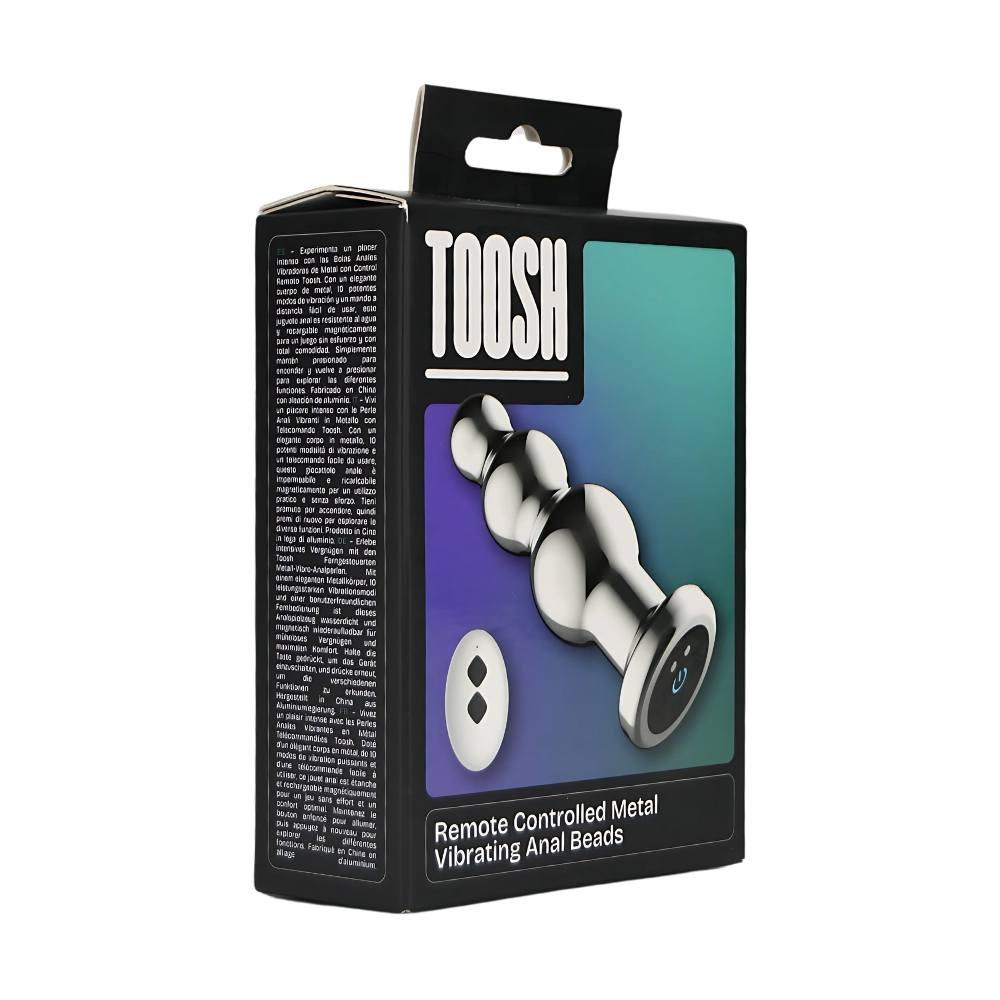 Bile anale metalice vibratoare cu telecomandă Toosh - imagine 8