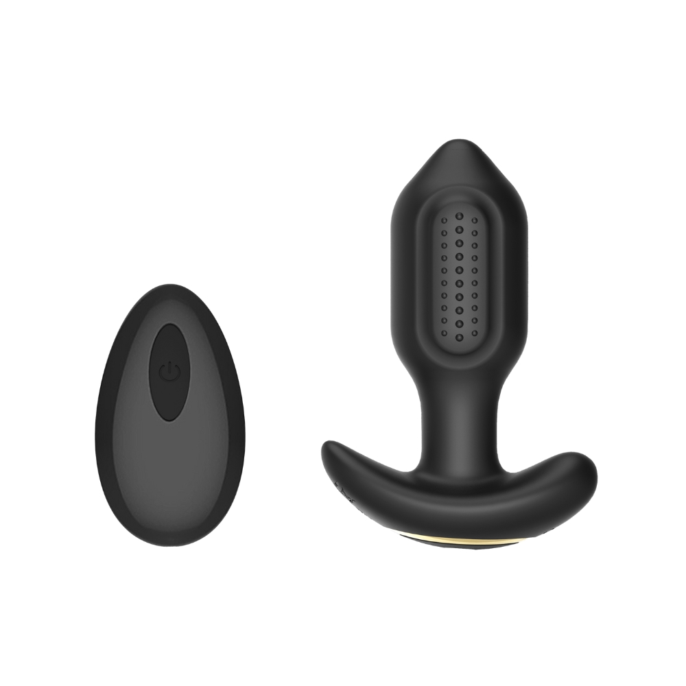 Plug anal vibrator din silicon cu telecomandă Toosh