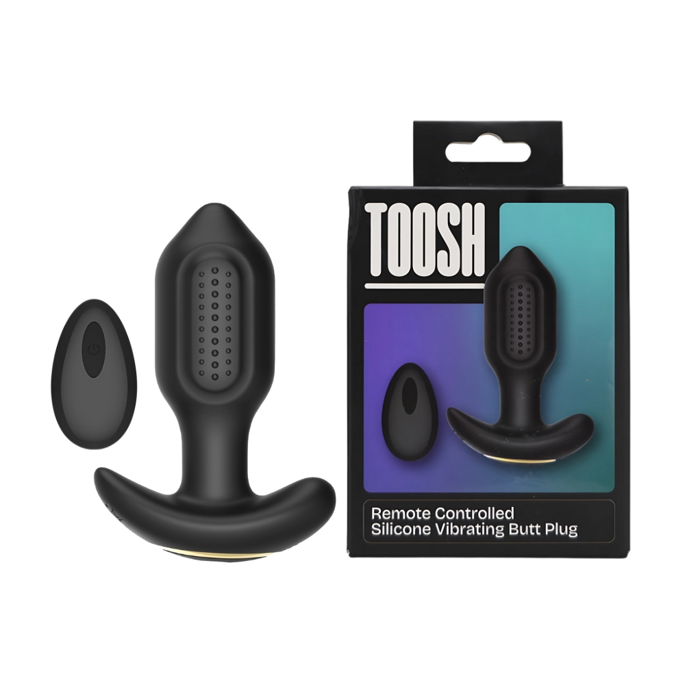 Plug anal vibrator din silicon cu telecomandă Toosh - imagine 11
