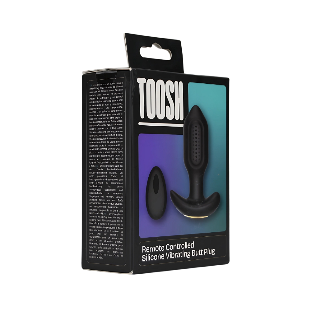 Plug anal vibrator din silicon cu telecomandă Toosh - imagine 10