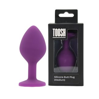 Plug anal din silicon mov, mediu, Toosh