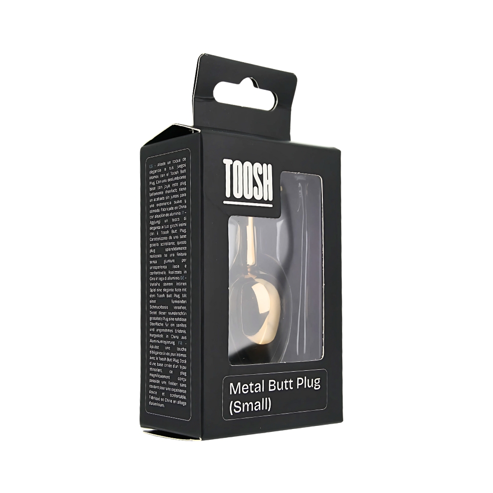 Plug anal metalic auriu în formă de inimă, mic, Toosh - imagine 10