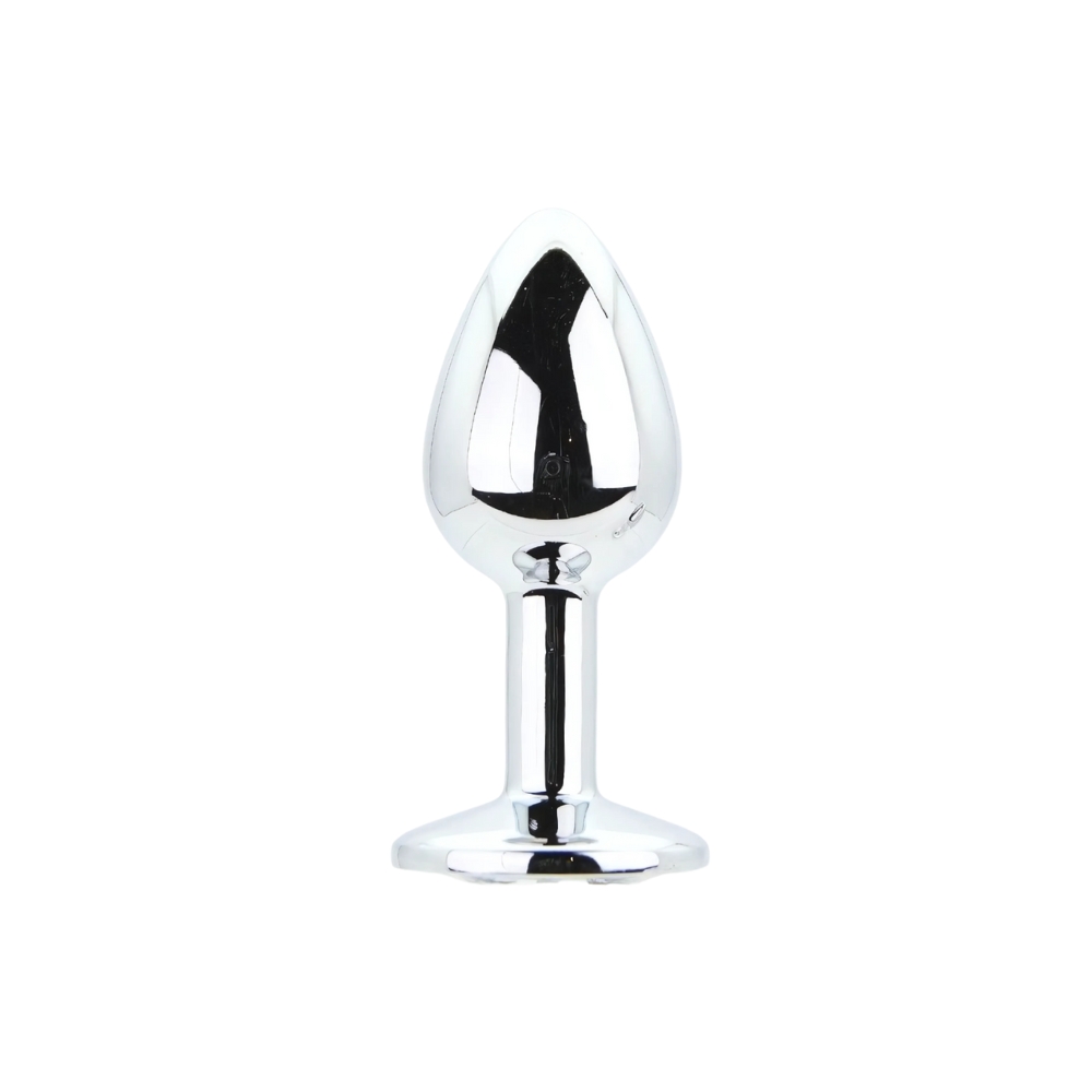 Set 3 plug-uri metalice argintii cu piatră transparentă Toosh - imagine 8
