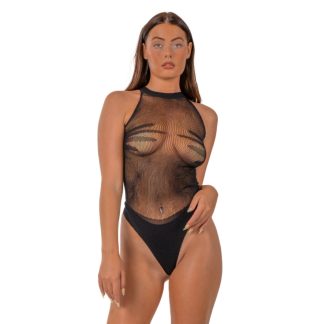 Body opac stil racer, negru, Lace by LJ