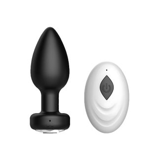 Plug anal vibrator din silicon cu telecomandă Toosh