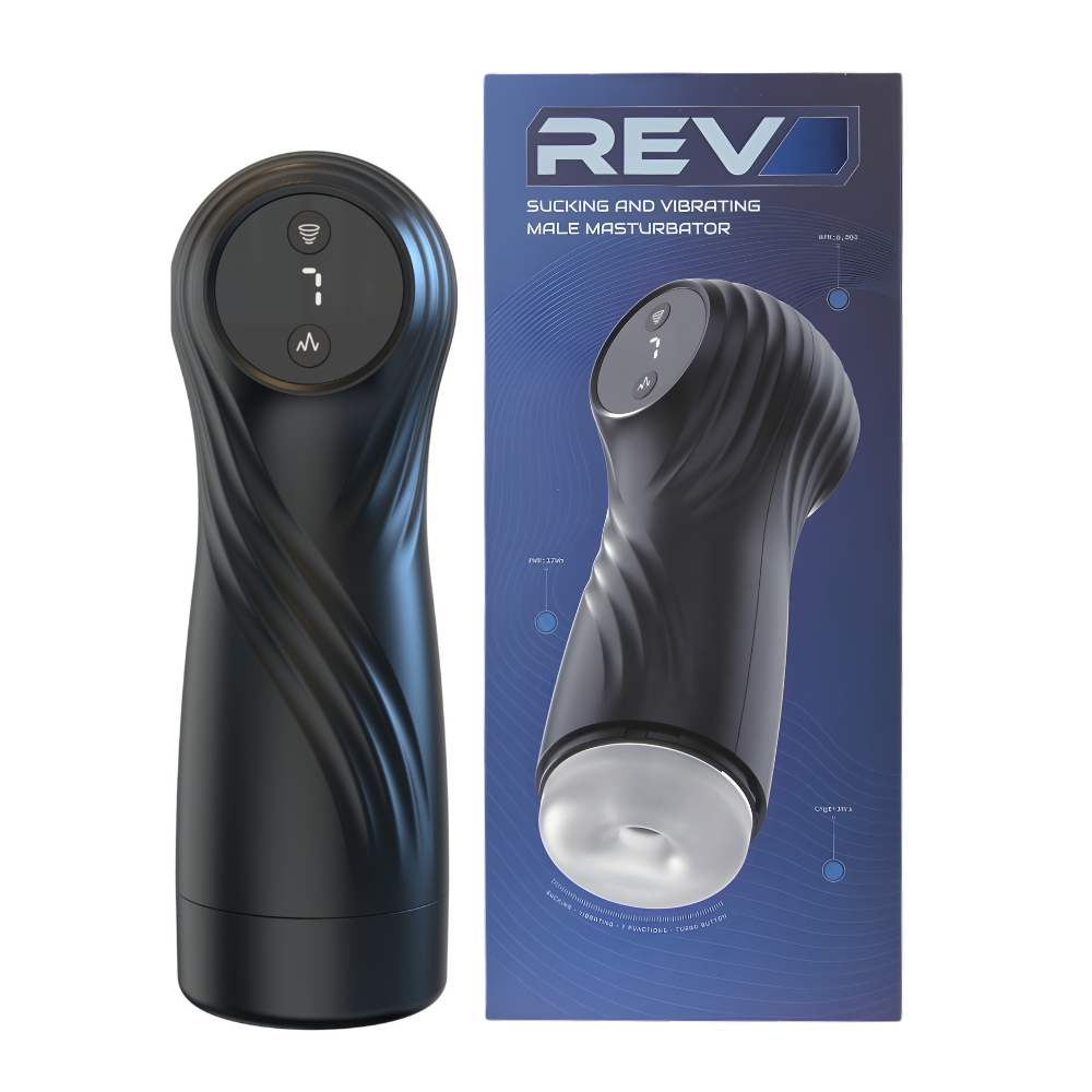 Rev Sucking and Vibrating Male Masturbator - imagine 11