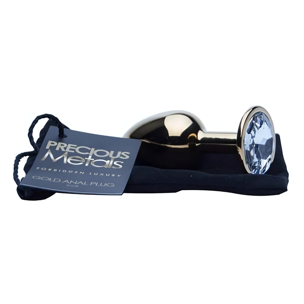Plug anal bijuterie din aur Precious Metals, mic - imagine 3