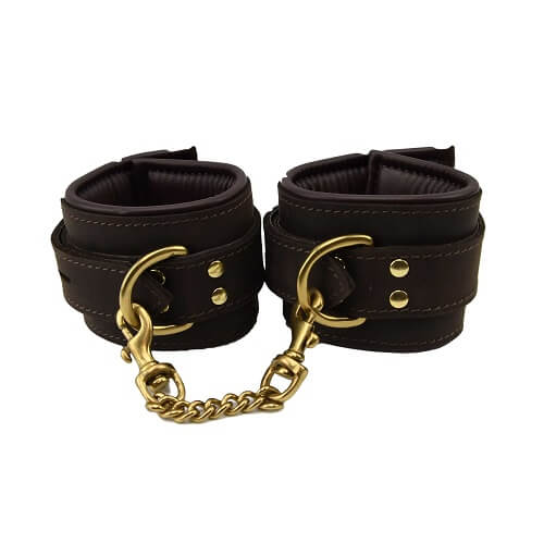 Manșete pentru încheieturi din piele nubuck BOUND - imagine 3