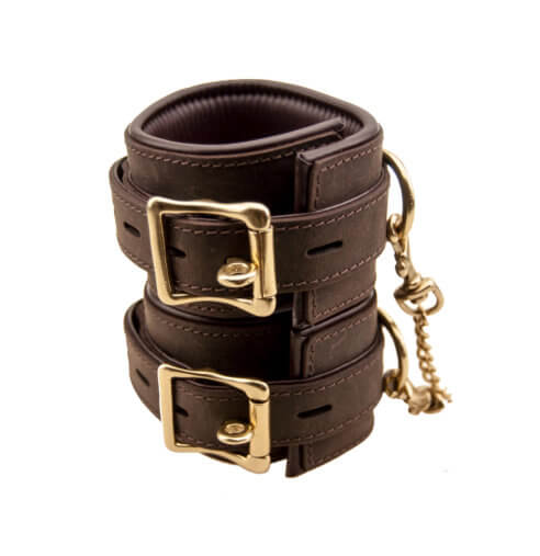 Manșete pentru încheieturi din piele nubuck BOUND - imagine 6