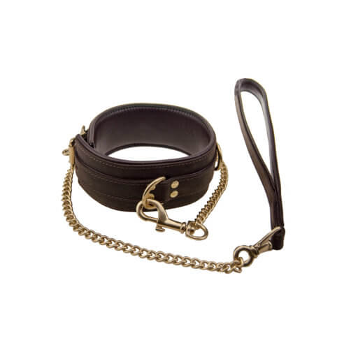 Lesă din piele nubuck BOUND - imagine 5