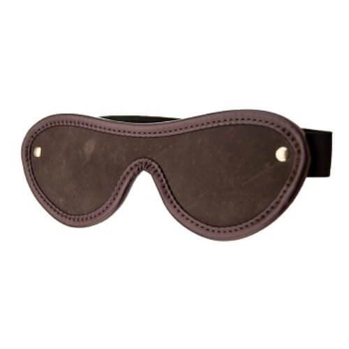 Mască pentru ochi din piele nubuck BOUND - imagine 2
