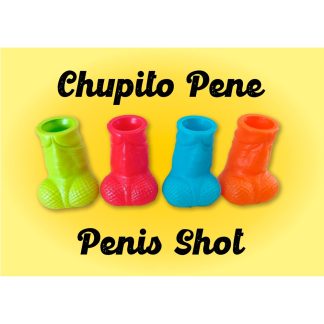 Pahare de shot în formă de penis (set 12, culori diverse)