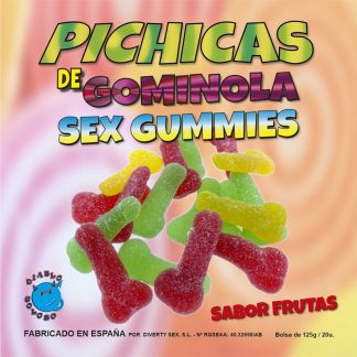 Jeleuri cu aromă de fructe, formă penis