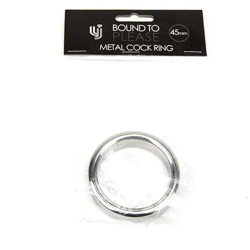 Inel metalic pentru penis și testicule, 45mm, Bound to Please - imagine 6