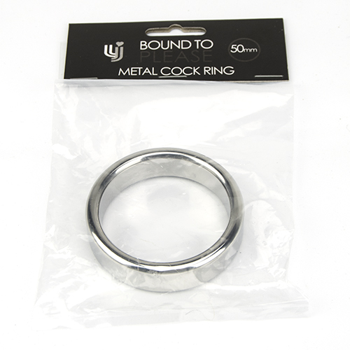 Inel metalic pentru penis și testicule, 50mm, Bound to Please - imagine 6