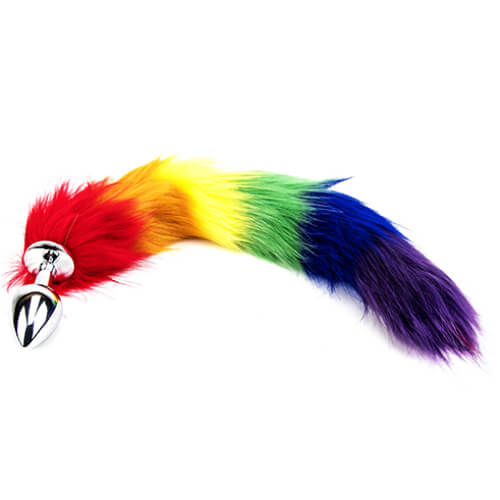 Plug anal cu coadă curcubeu Furry Fantasy - imagine 5