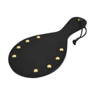 Paletă din piele nubuck cu detalii din alamă Bound Noir