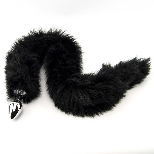Plug anal cu coadă de panteră neagră Furry Fantasy - imagine 3