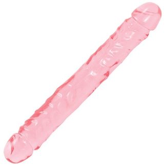 Dildo dublu Junior, roz, Doc Johnson