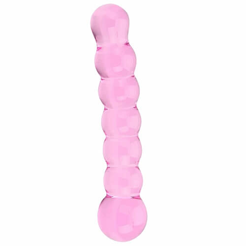 Dildo din sticlă striat Spectrum