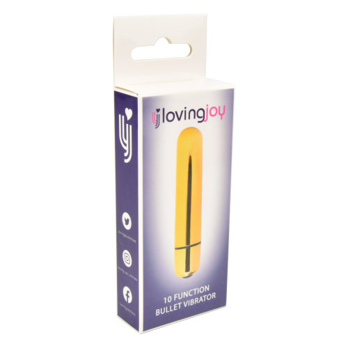 Vibrator bullet auriu cu 10 funcții Loving Joy - imagine 6