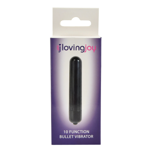 Vibrator bullet negru obsidian cu 10 funcții Loving Joy - imagine 6