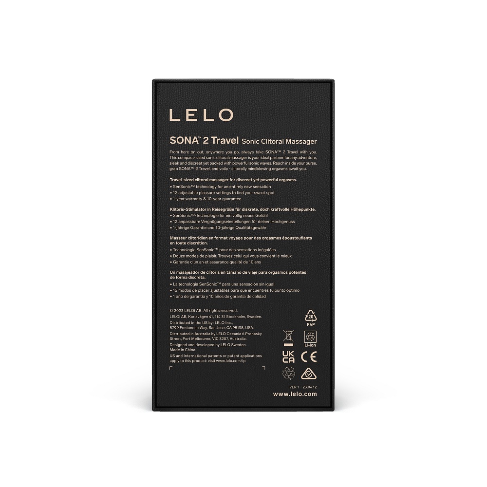 LELO Sona 2 Travel Clitoral Massager, mov - imagine 5