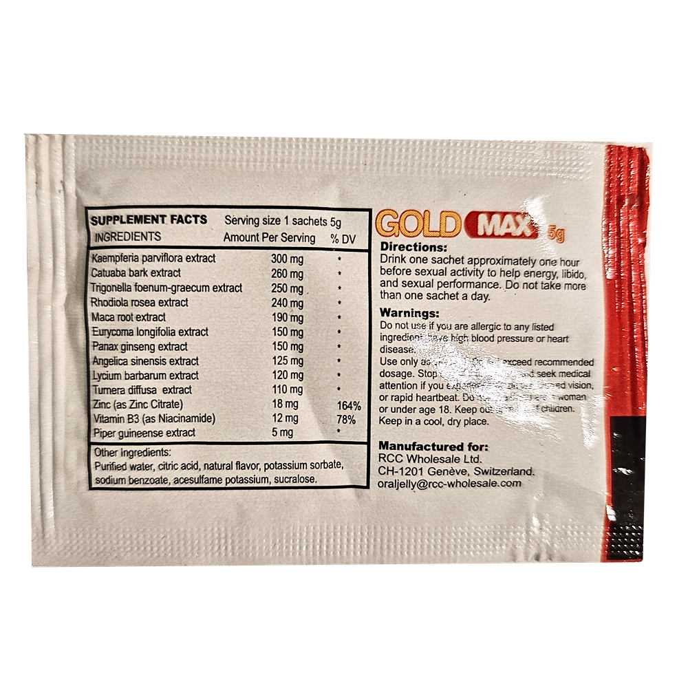 Jeleu oral GoldMAX (7 plicuri) - imagine 2