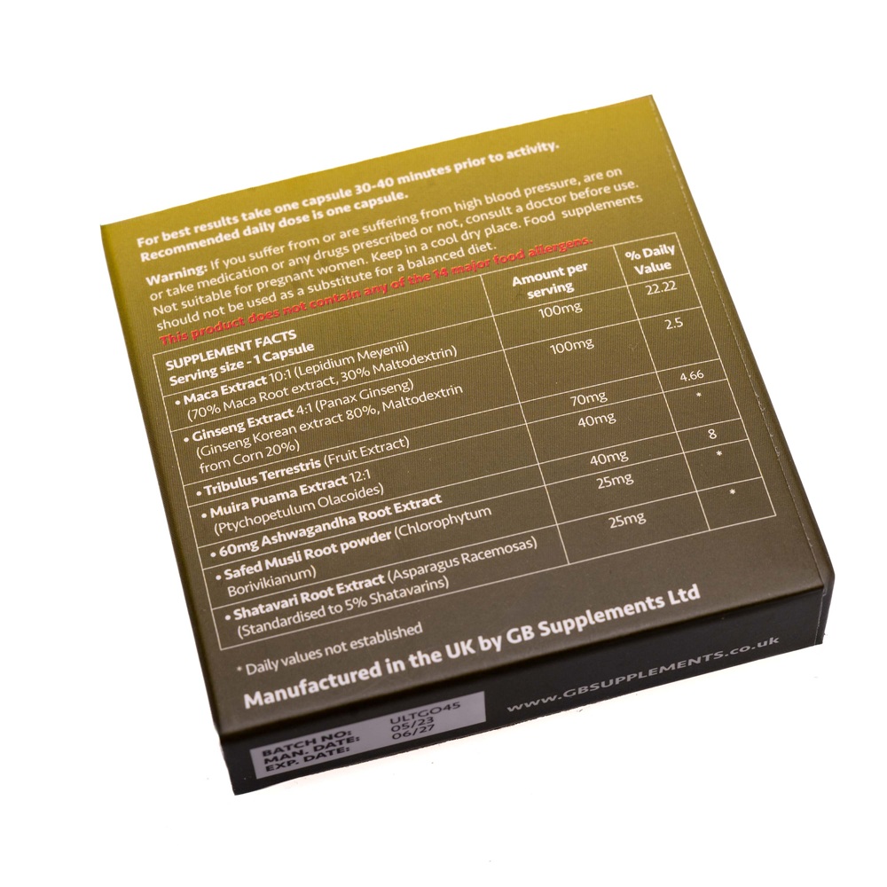 Ultra Gold Male Support and Delay, 1 capsulă - imagine 4