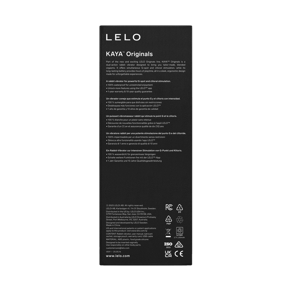 Vibrator rabbit LELO Originals KAYA - imagine 4