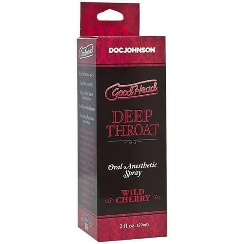 Spray desensibilizant Deep Throat aromă cireșe Doc Johnson - imagine 2