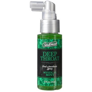 Spray desensibilizant Deep Throat, aromă mentă, Doc Johnson