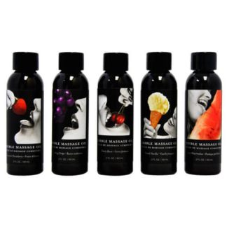 Ulei de masaj comestibil, aromă cireșe, 60g, Earthly Body
