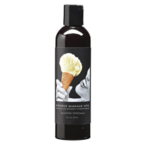 Ulei de masaj comestibil, aromă cireșe, 225g, Earthly Body - imagine 3