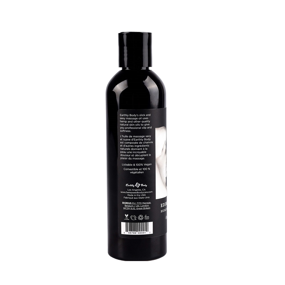 Ulei de masaj comestibil, aromă cireșe, 225g, Earthly Body - imagine 6