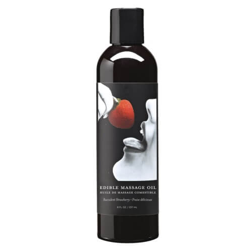 Ulei de masaj comestibil, aromă cireșe, 225g, Earthly Body - imagine 7