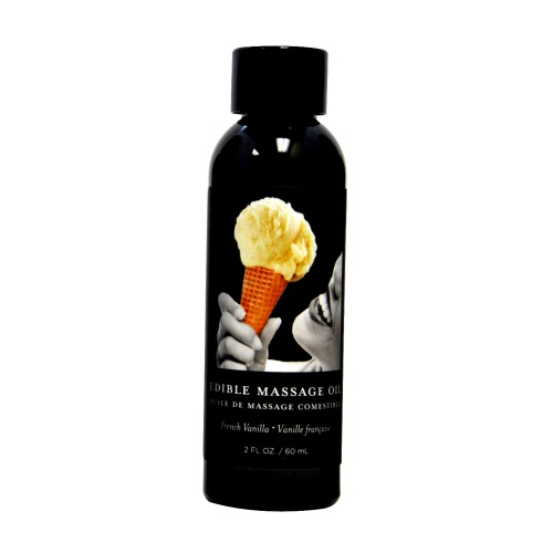 Ulei de masaj comestibil, aromă cireșe, 60g, Earthly Body - imagine 2