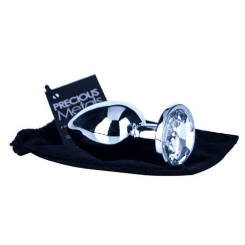 Plug anal bijuterie din argint Precious Metals, mare - imagine 3